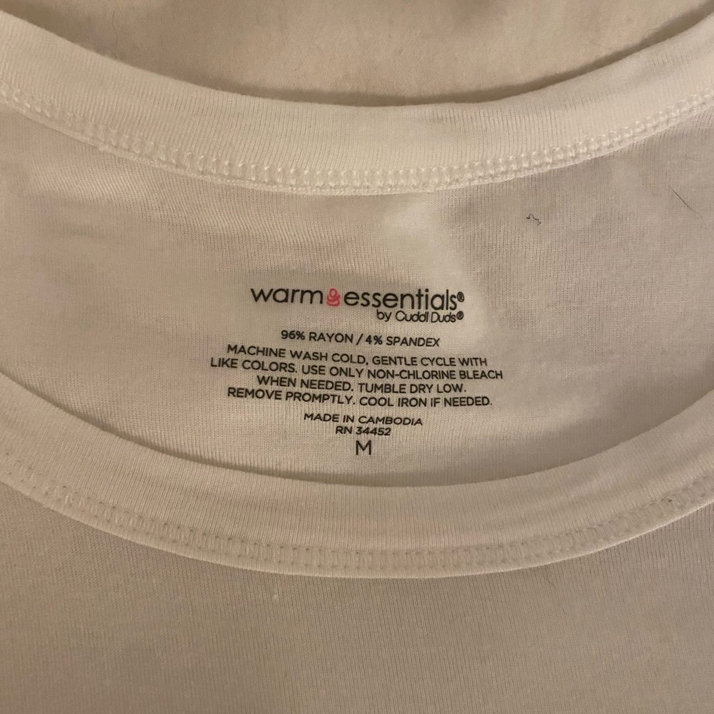 White undershirt - Picture 3 of 4